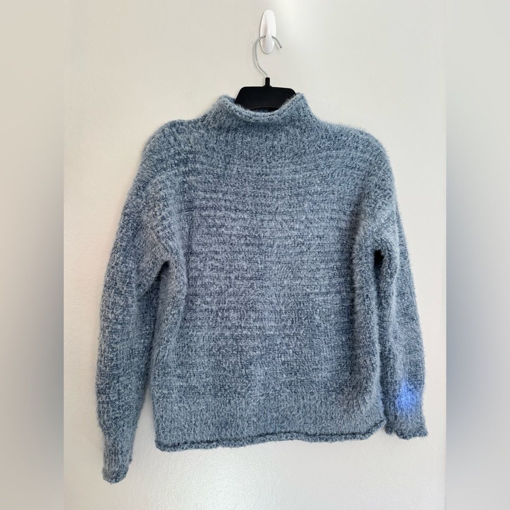 Rachel Zoe Blue Mock Neck Sweater - Size XS